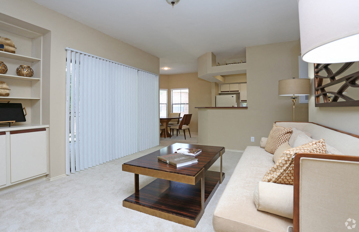 a living room with a couch and a coffee table