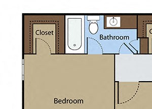 1 Bedroom 1 Bath 1 Study 1 Bedroom 1 Bath 1 Study