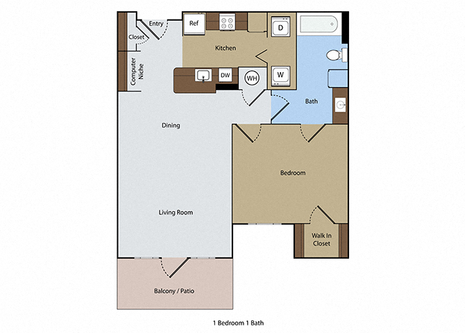 1 Bedroom 1 Bath