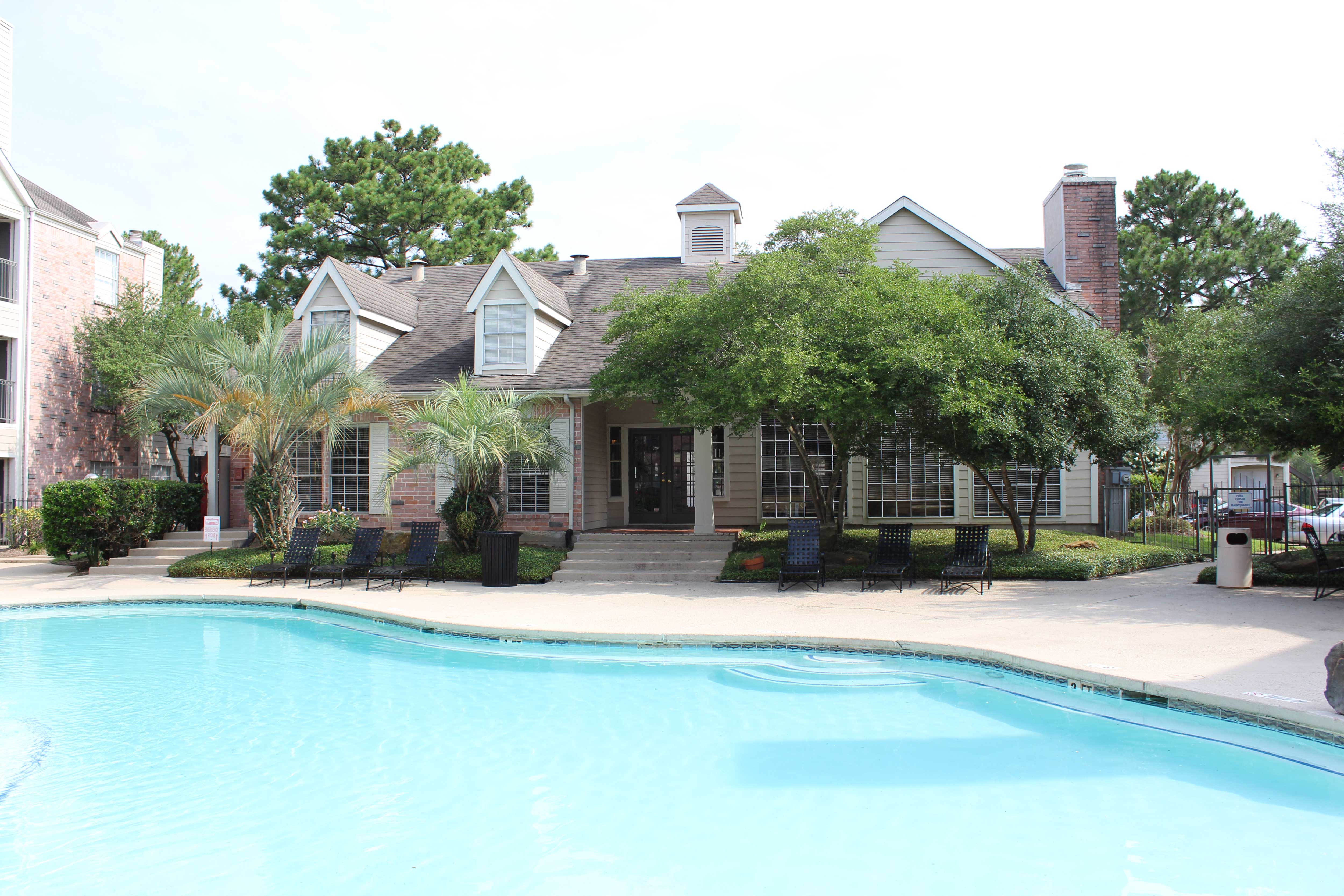 the swimming pool at our apartments