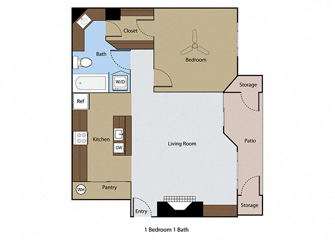 1 Bedroom 1 Bath