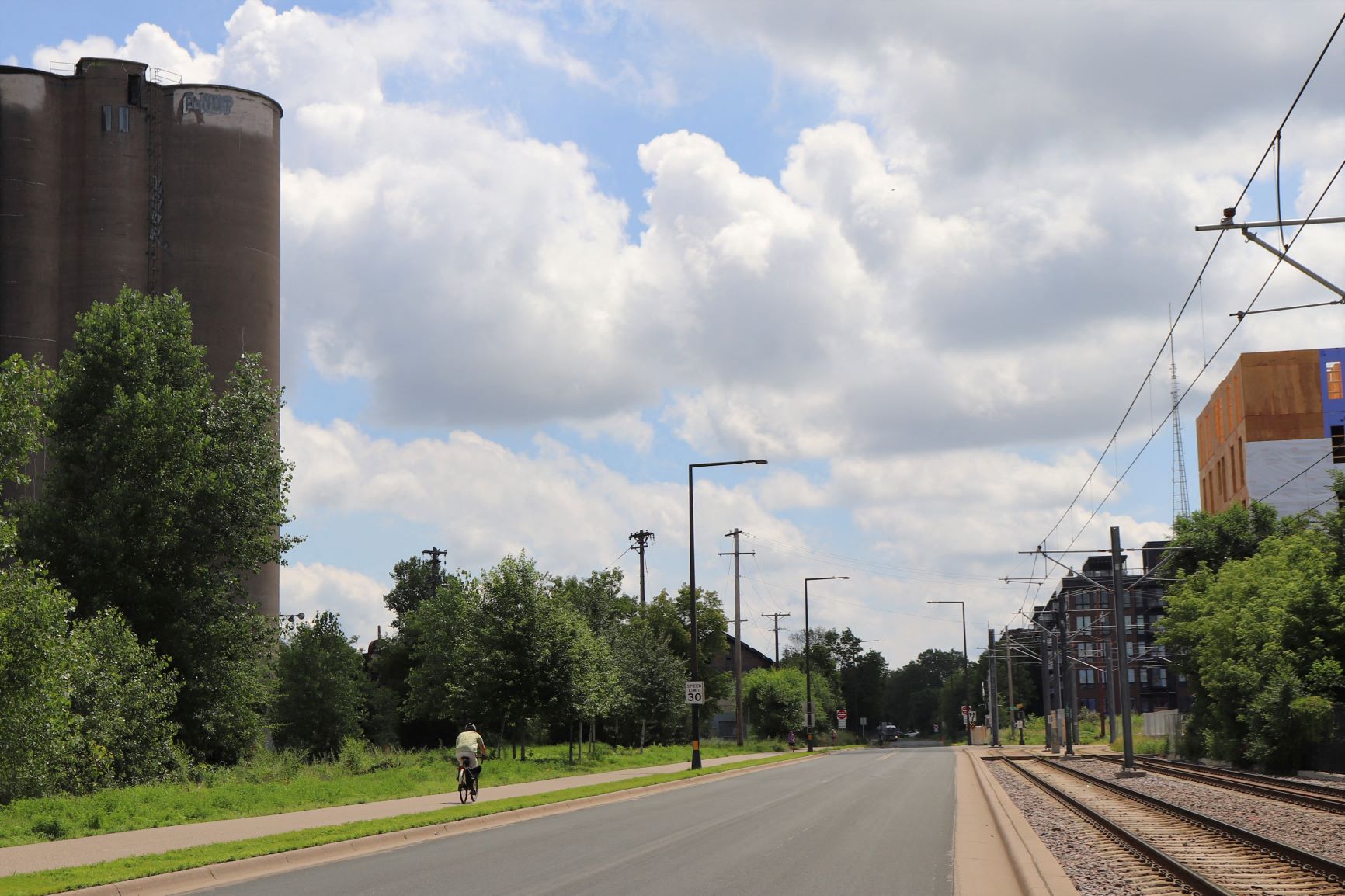 Biker near Surly Brewery