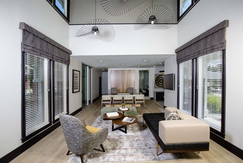 Indianapolis The Lakes Apartments leasing office and resident lounge