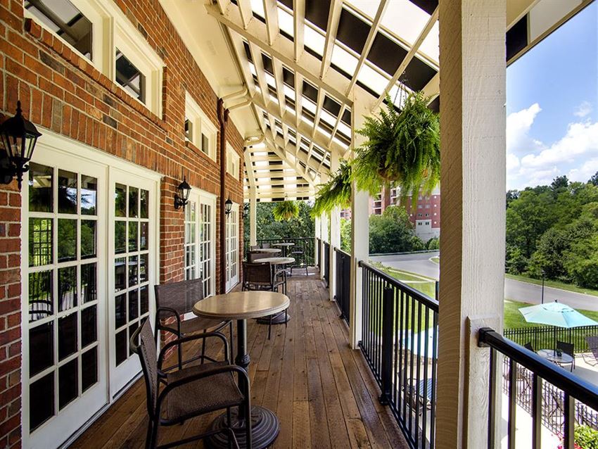 The Overlook at St. Thomas Apartments Louisville veranda with a beautiful view The Overlook at St. Thomas Apartments Louisville veranda with a beautiful view