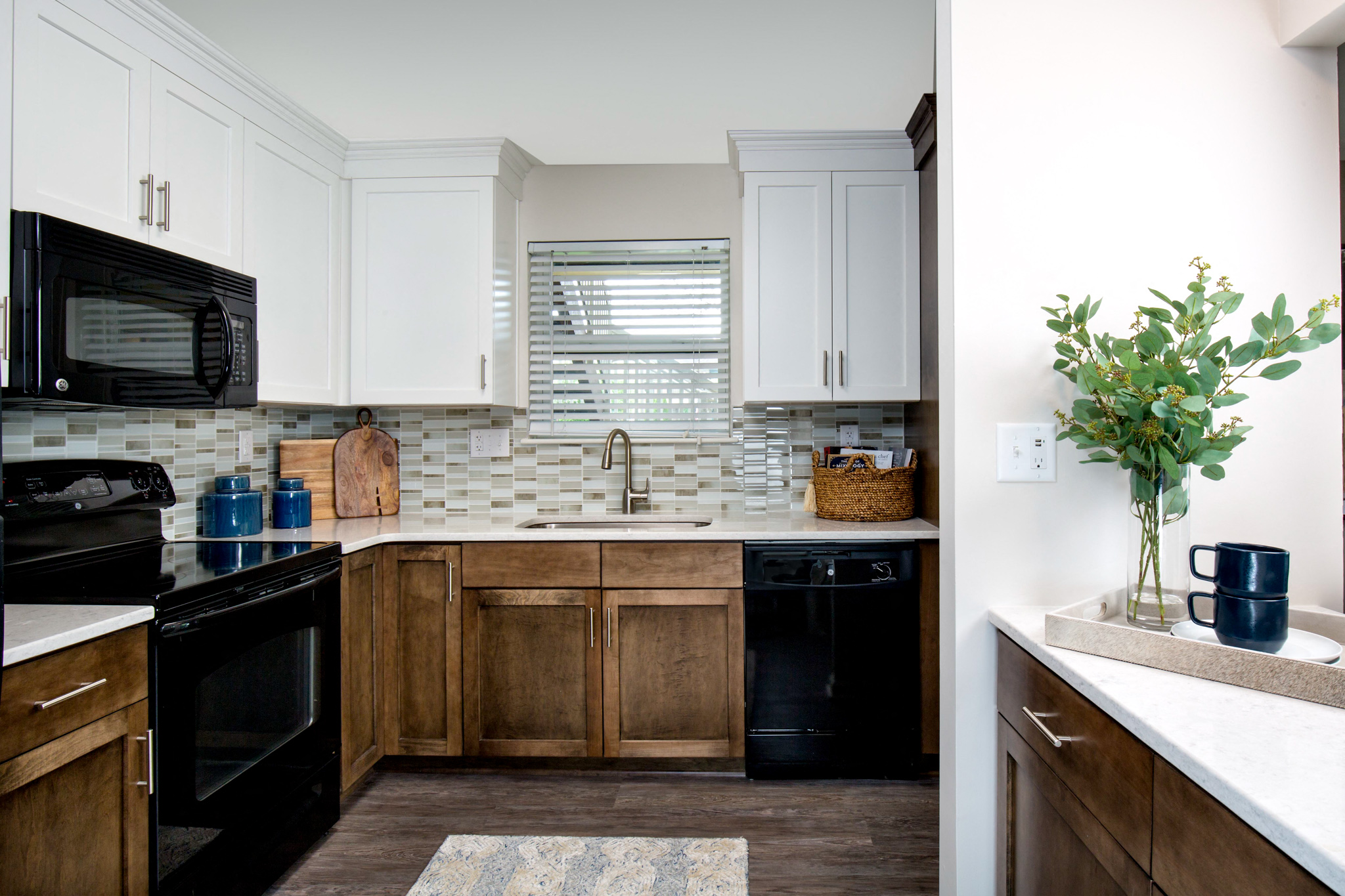 The Willows Apartments Louisville modern kitchen with quartz countertops