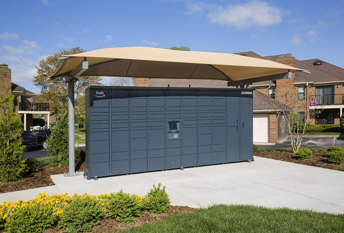 The Willows Apartments Louisville 24-hour Amazon package hub