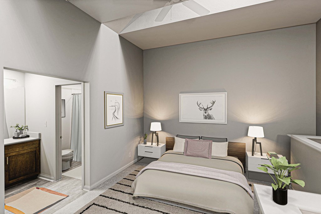 The Willows Apartments Louisville bedroom loft