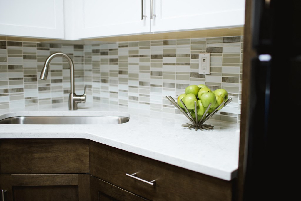 The Willows Apartments Louisville kitchen with quartz countertops
