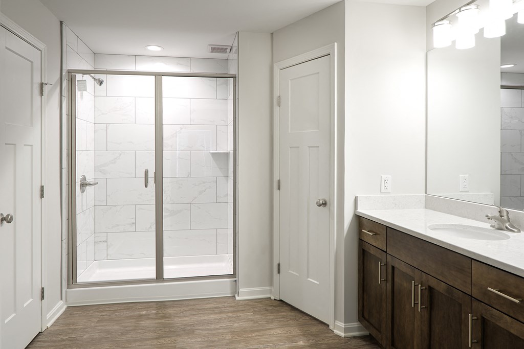 The Willows Apartments Louisville spacious bathroom with walk-in closet