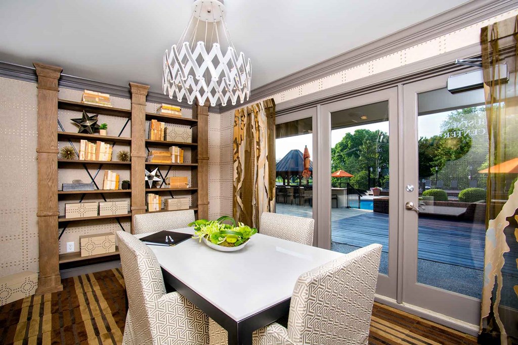 The Willows Apartments Louisville shared workspace and conference room