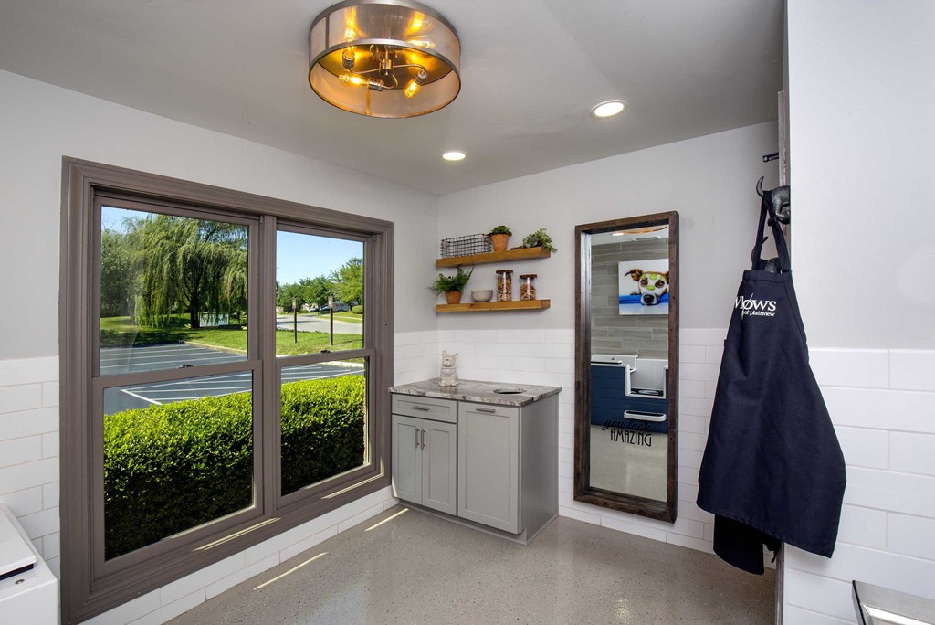 The Willows Apartments Louisville pet-washing station