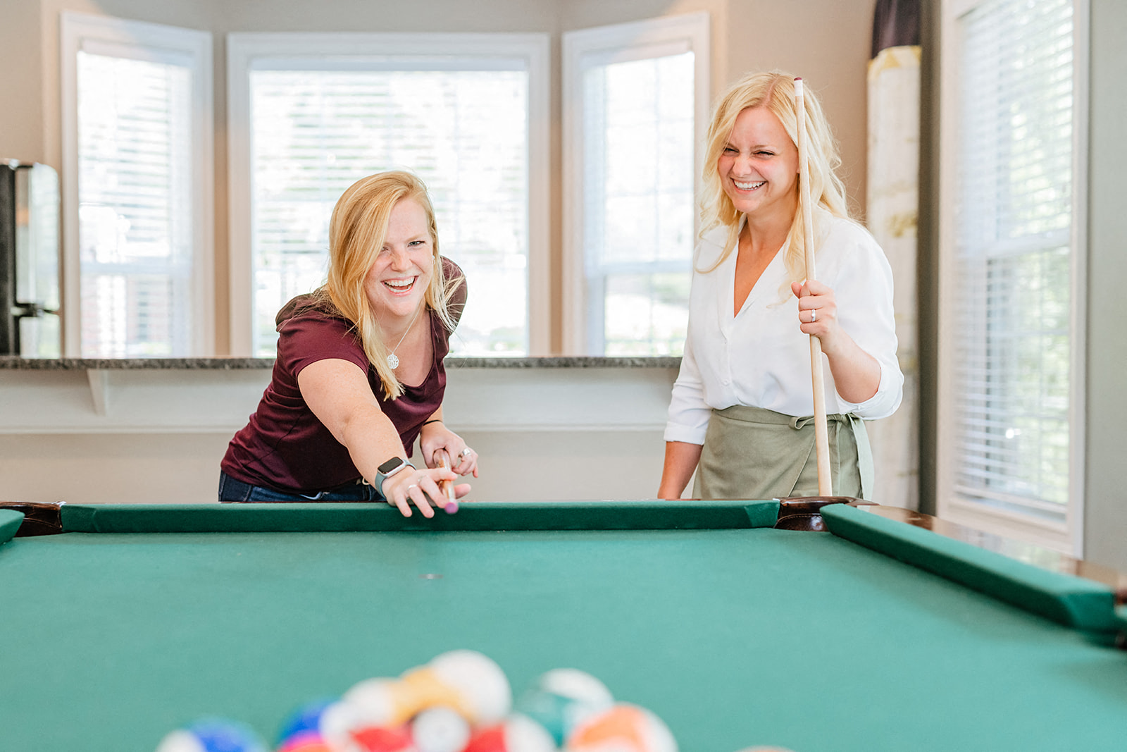 Creek's Edge Apartments Richmond Virginia entertainment lounge with pool table