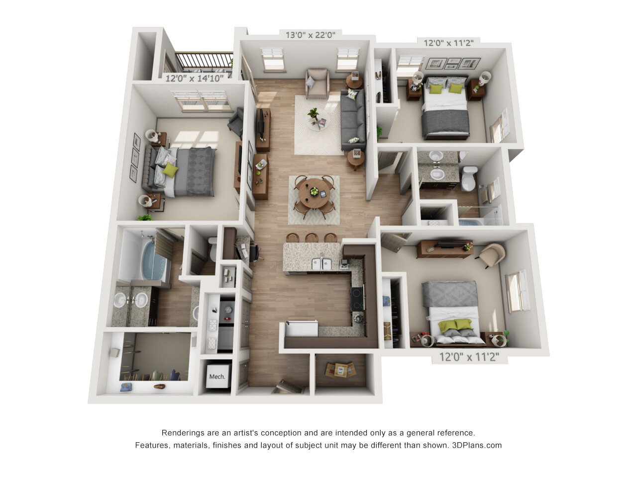 Morehouse with attached 2 Car Garage