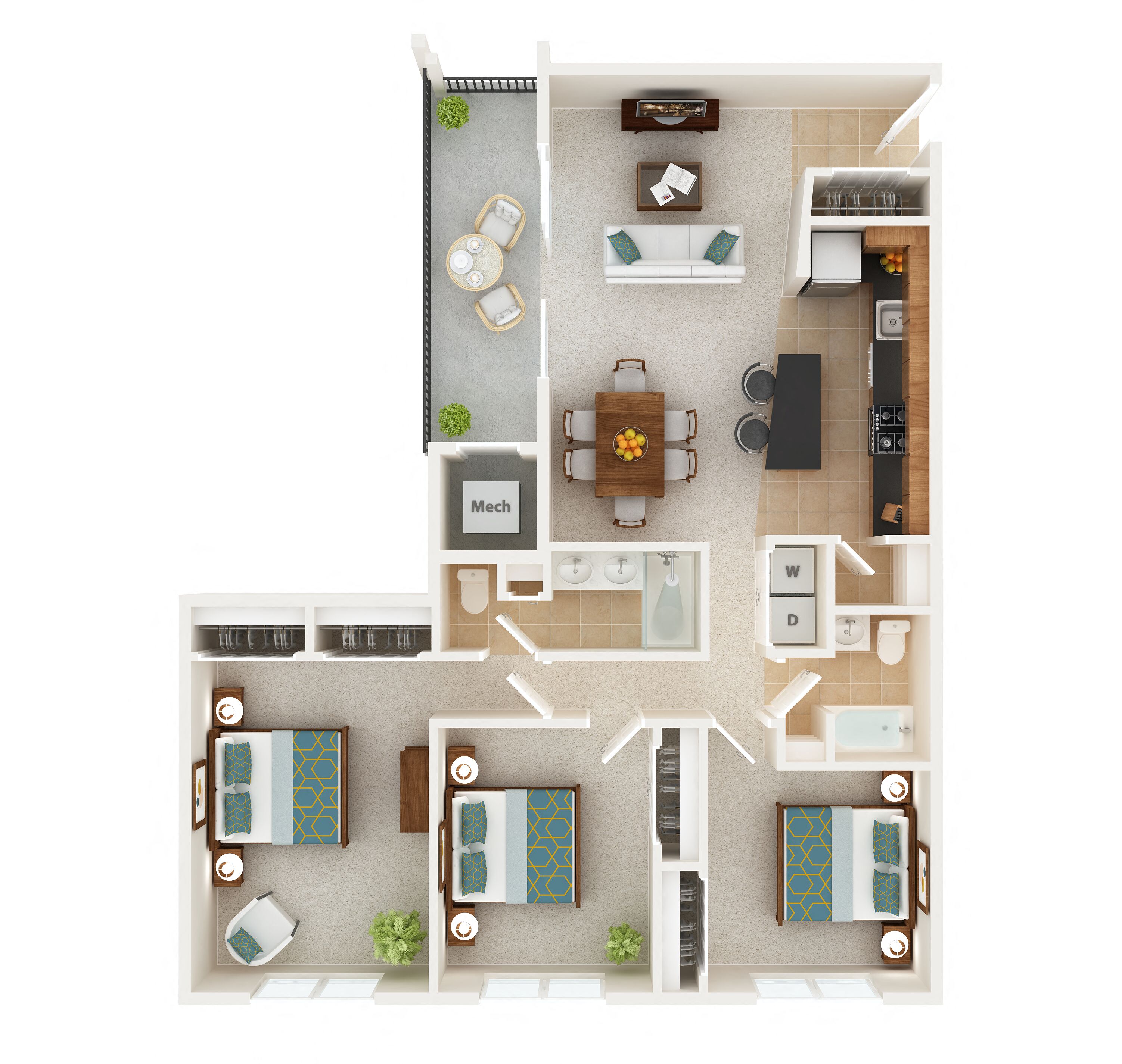 Floor Plans of Spa Cove Apartments in Annapolis, MD