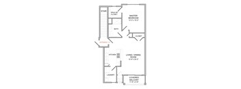 1 Bed 1Bath 2nd Floor