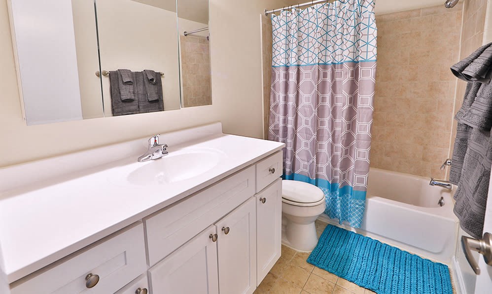 a bathroom with a white sink and a toilet