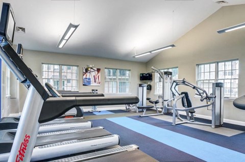 the gym at the apartments for rent