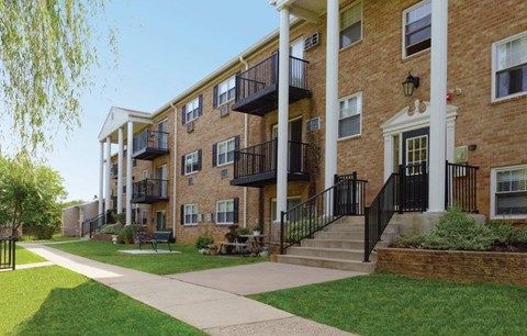 our apartments are designed with a spacious courtyard and green grass