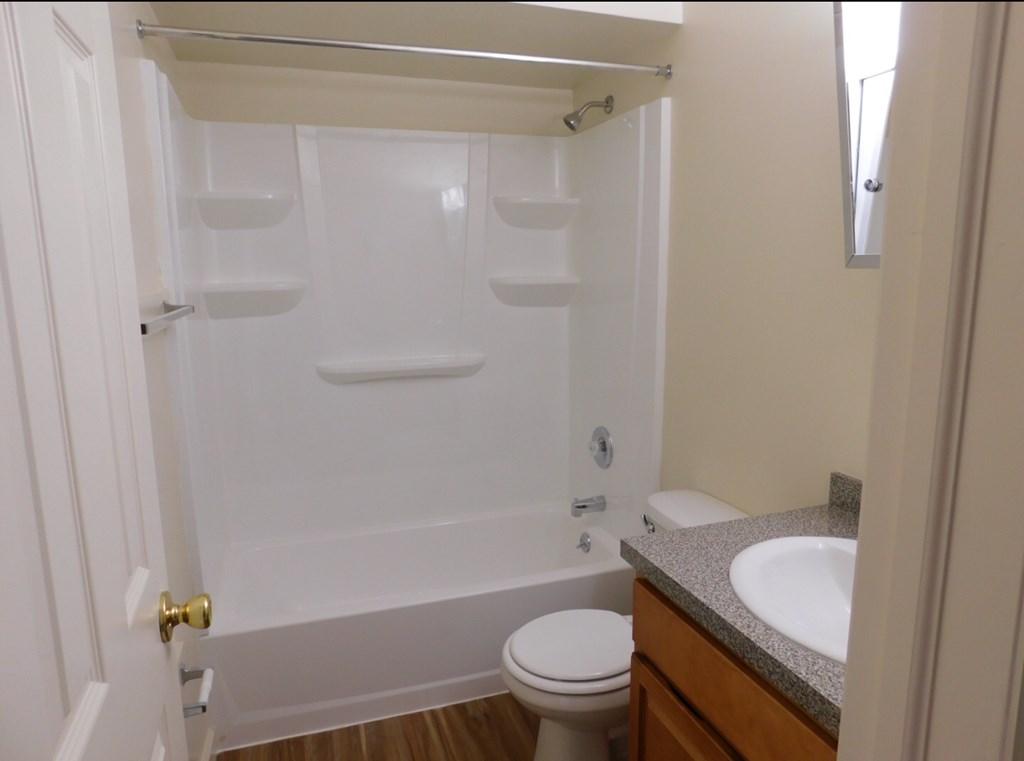 a bathroom with a sink toilet and a shower