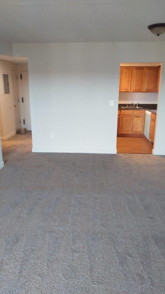 Sandy Hook living room entry - modern apartments for rent