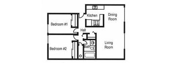 2 Bed 1 Bath C