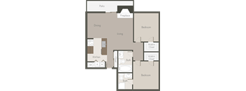 2 Bed 2 Bath_A