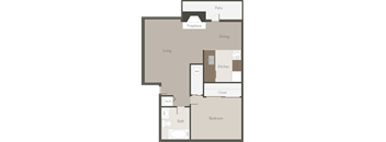 1 Bed 1 Bath_A