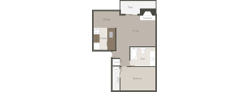 1 Bed 1 Bath_B