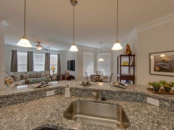 Granite Countertops in Kitchen and Bathroom