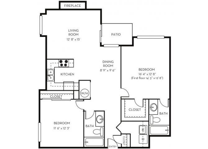 large apartment layout for units in lakewood co