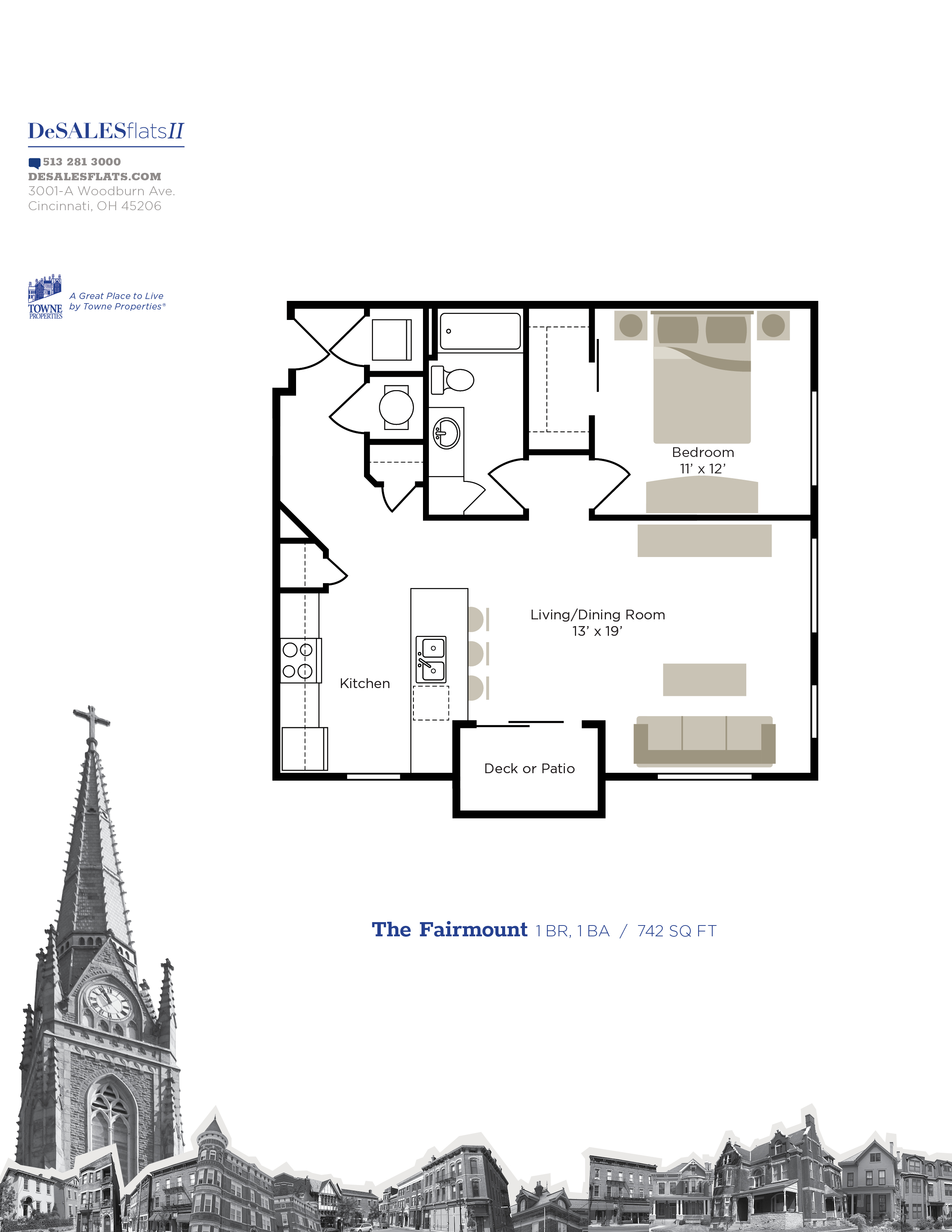 DeSales Flats Apartments DeSales Floor Plans Cincinnati