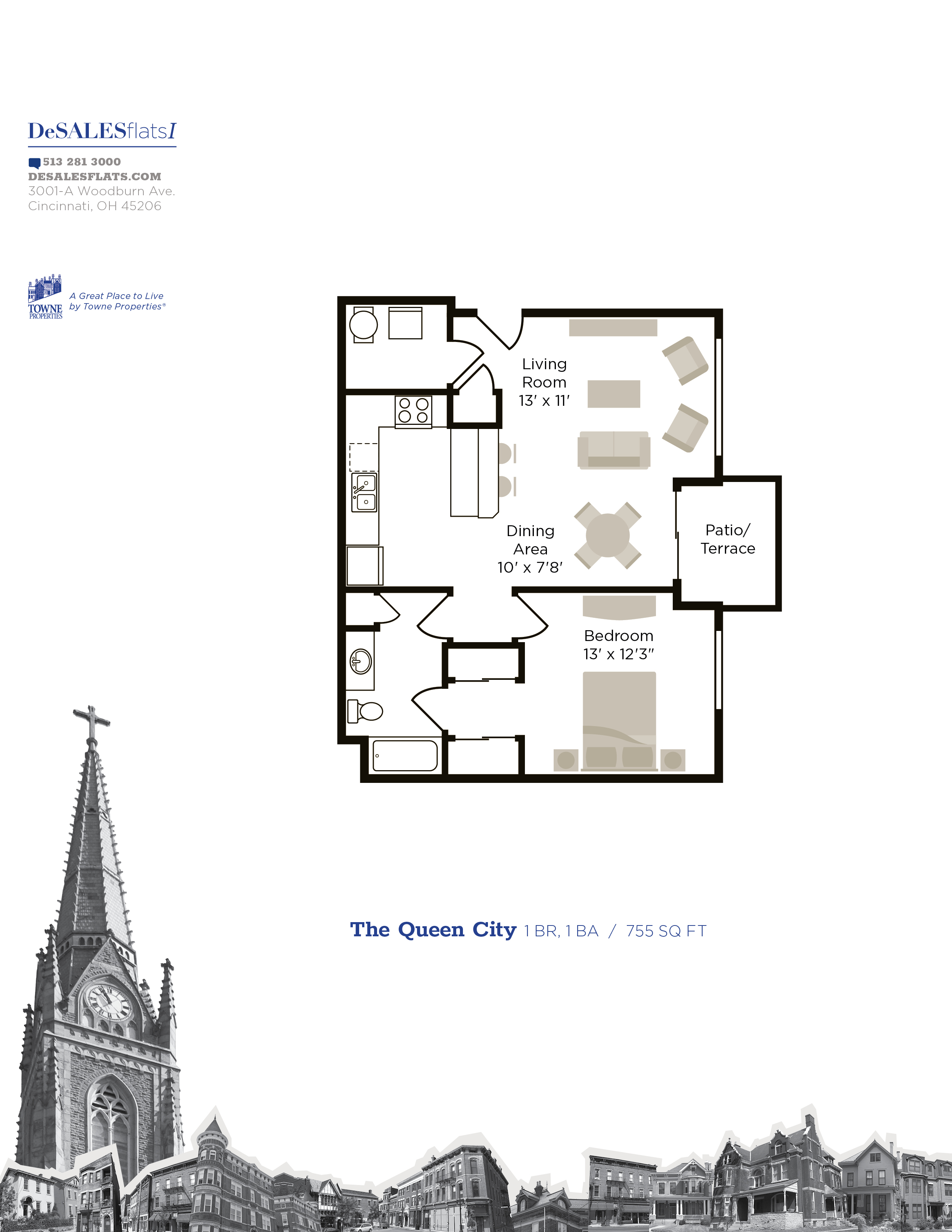 DeSales Flats Apartments DeSales Floor Plans Cincinnati
