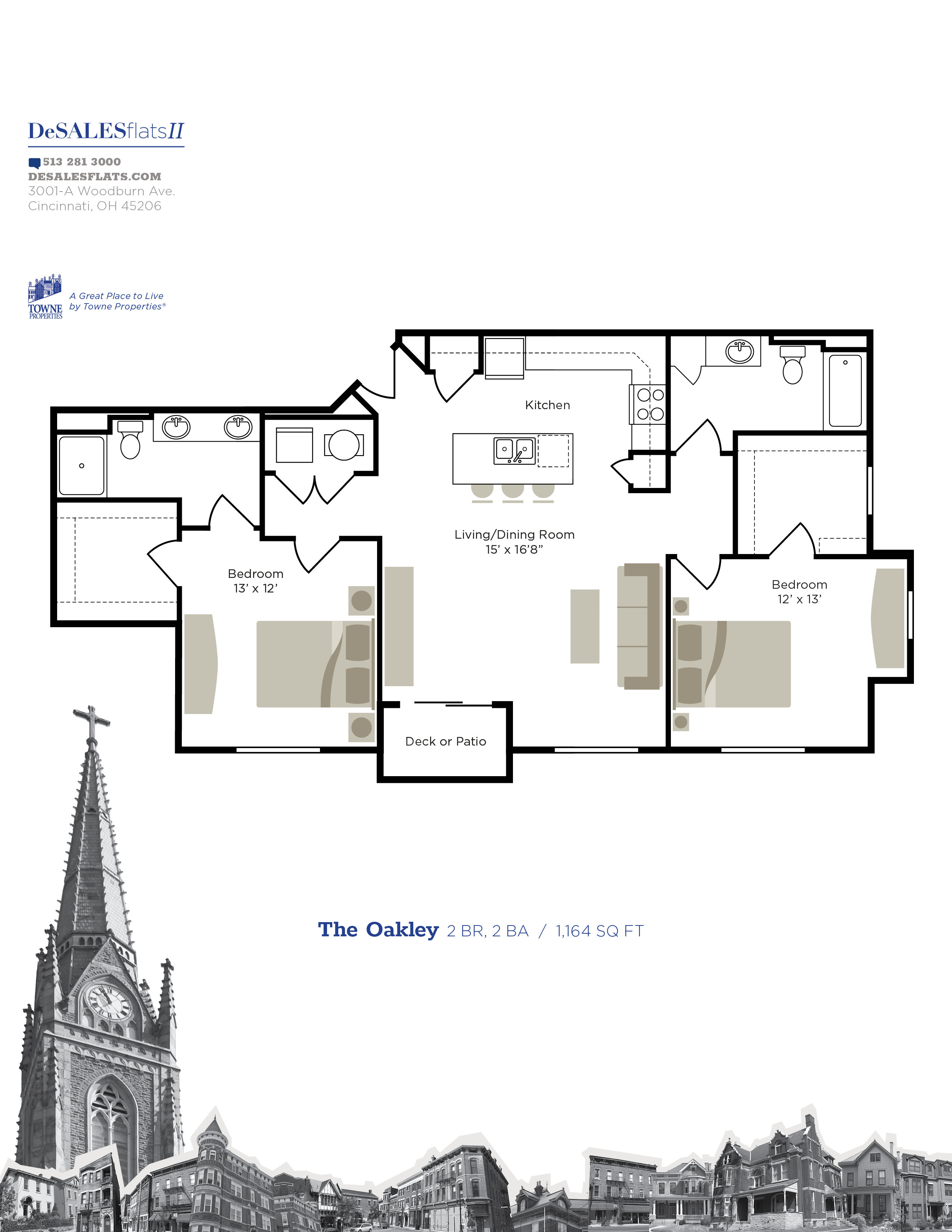 DeSales Flats Apartments DeSales Floor Plans Cincinnati