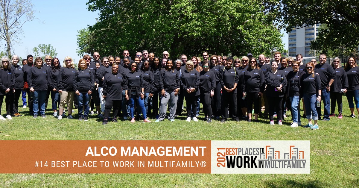 ALCO Management ranked 14 out of the top 50 Best Places to Work in