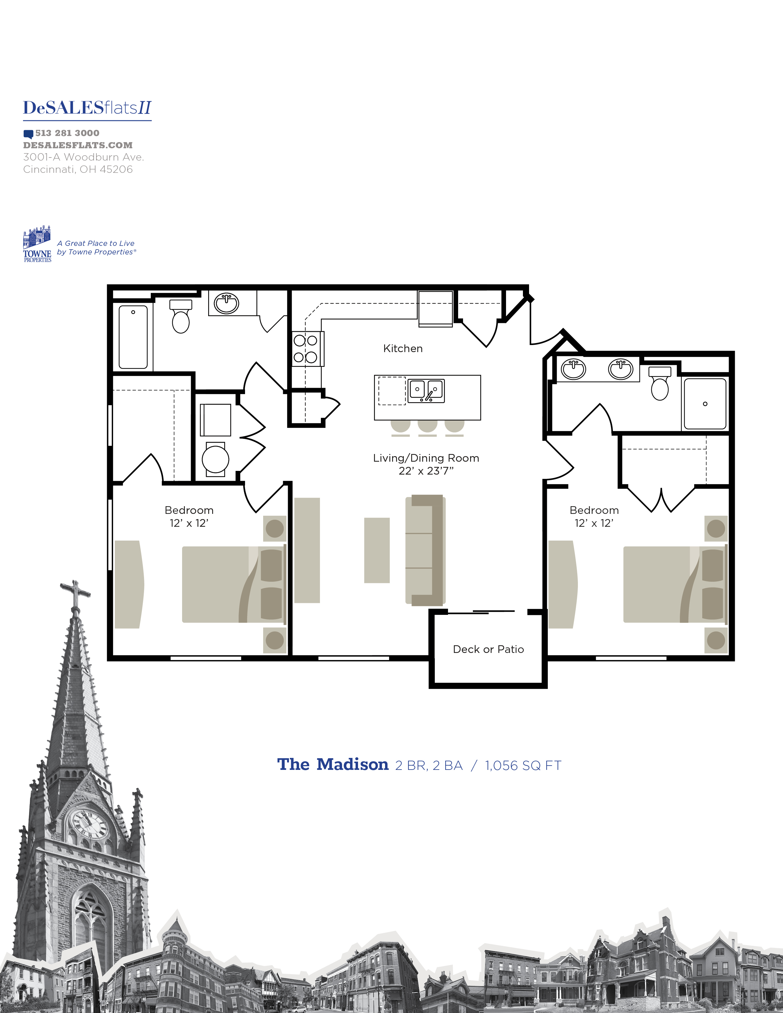 DeSales Flats Apartments DeSales Floor Plans Cincinnati