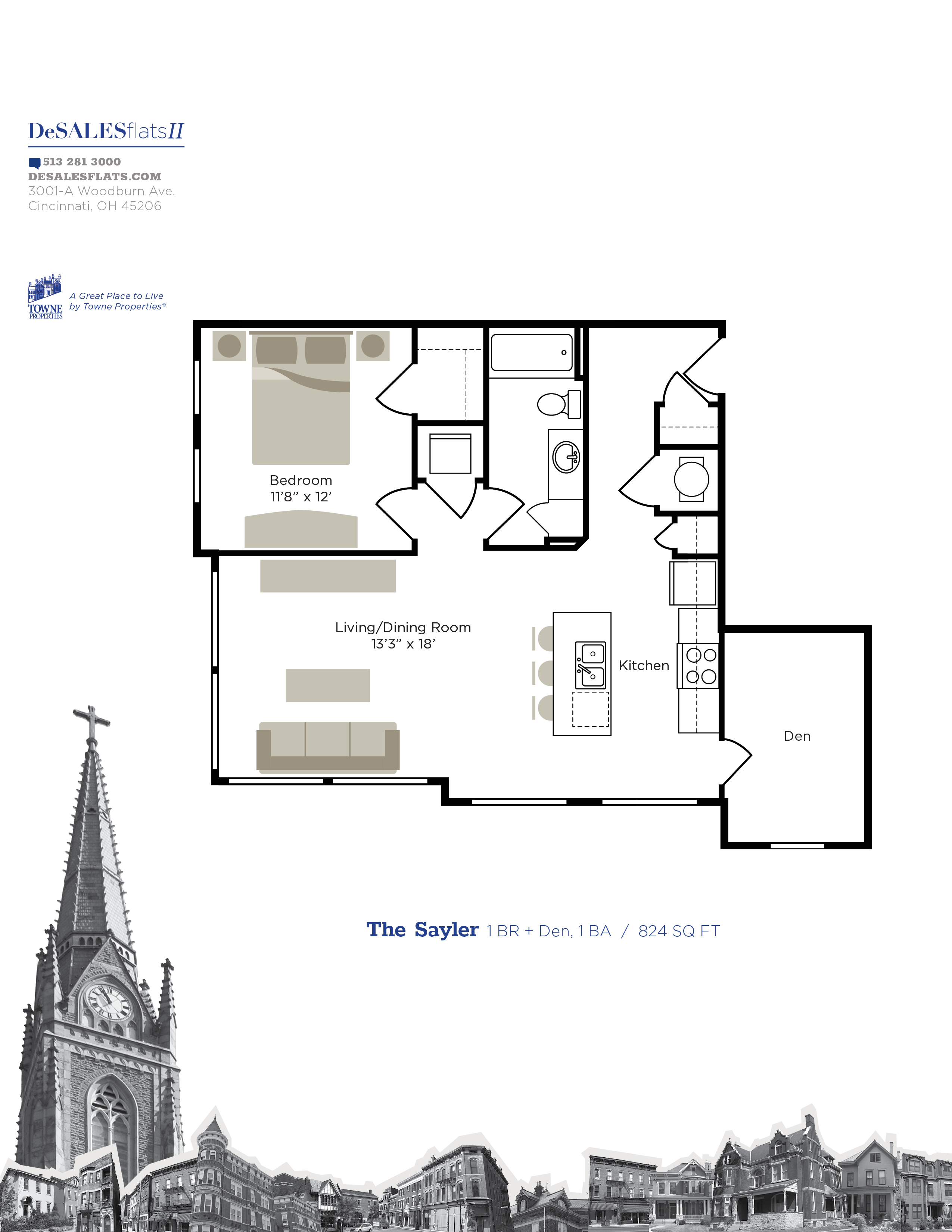 DeSales Flats Apartments DeSales Floor Plans Cincinnati