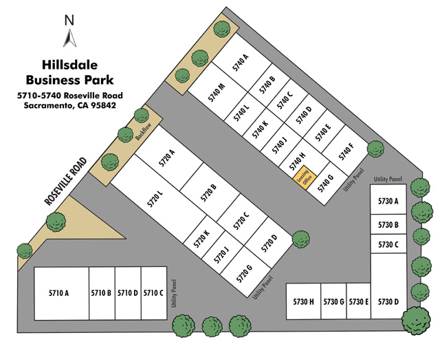 Hillsdale Business Park Property Map