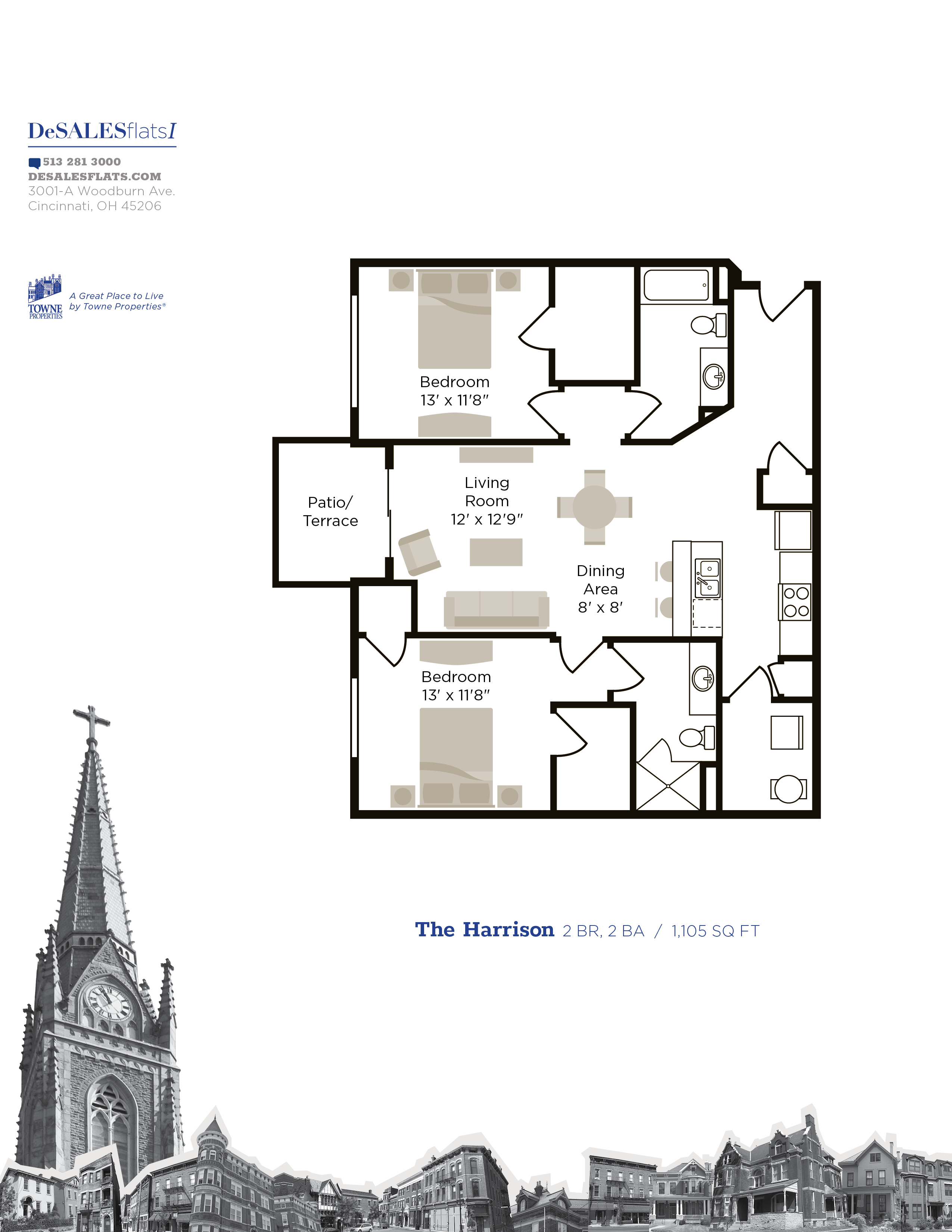 DeSales Flats Apartments DeSales Floor Plans Cincinnati