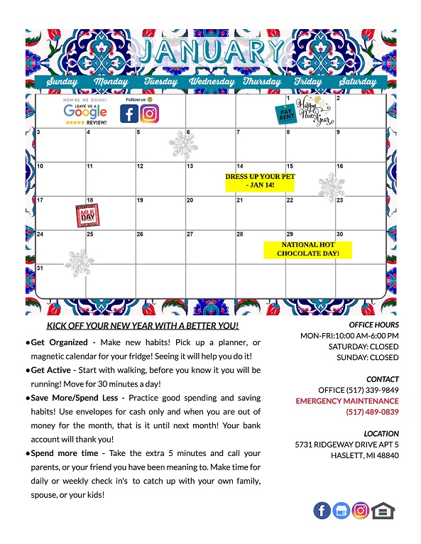 Lakecrest Apartments in St. Joseph, MI Community Info and Events