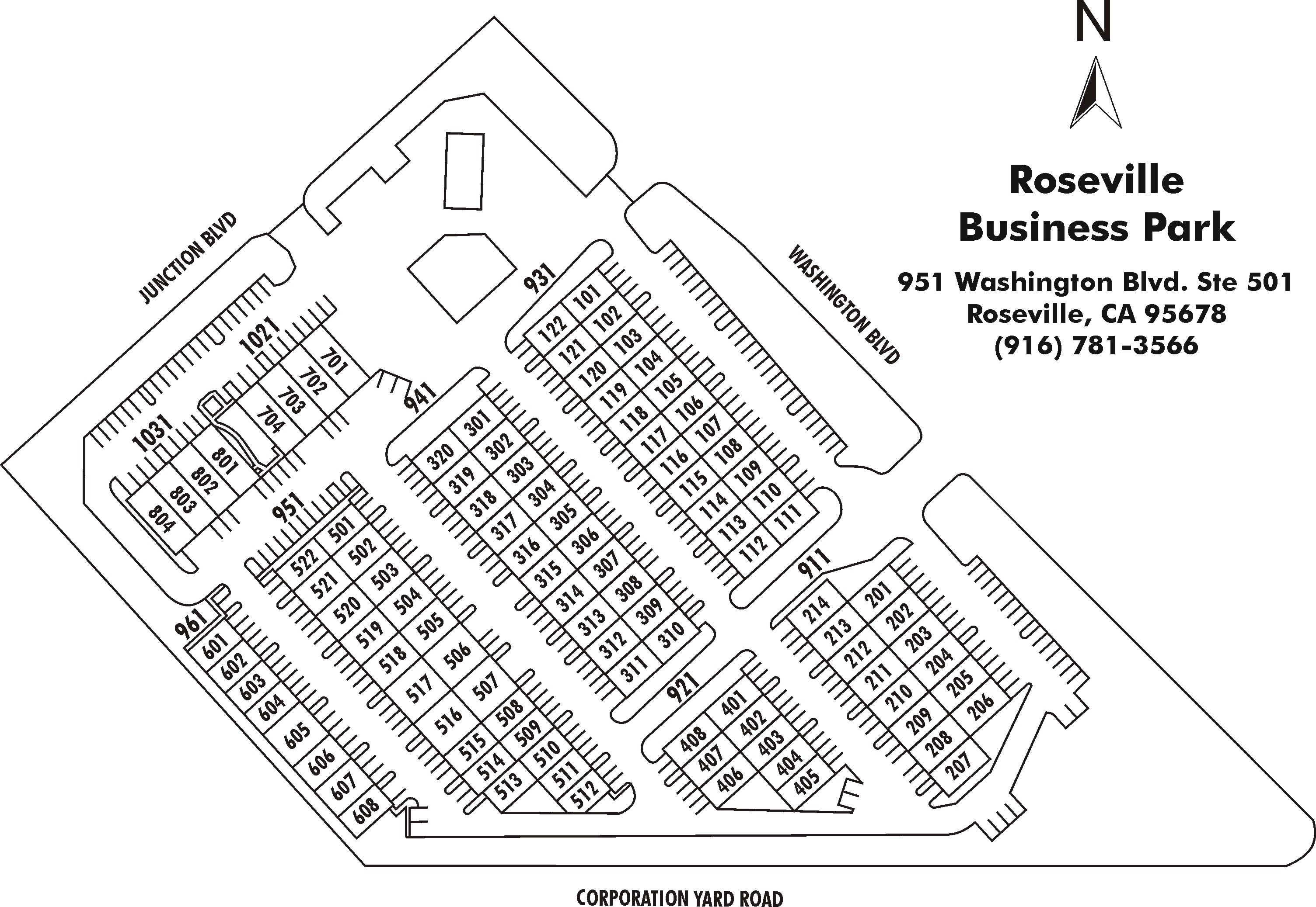 Roseville Business Park Property Map
