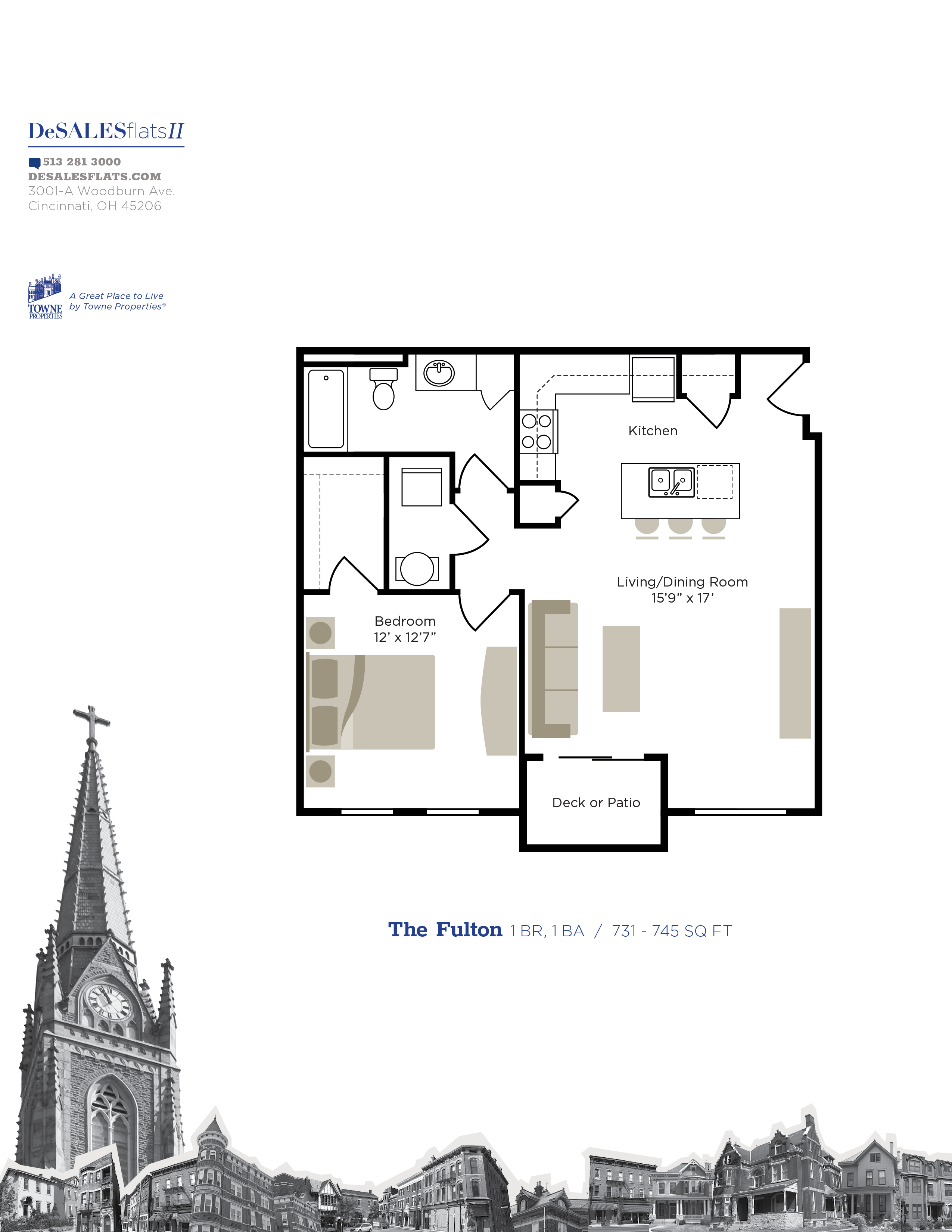 DeSales Flats Apartments DeSales Floor Plans Cincinnati